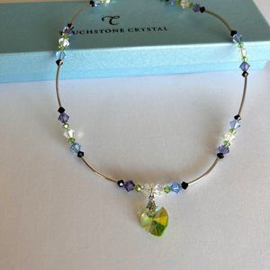 NEW IN BOX/NWT - Touchstone Crystal by Swarovski Heart Necklace